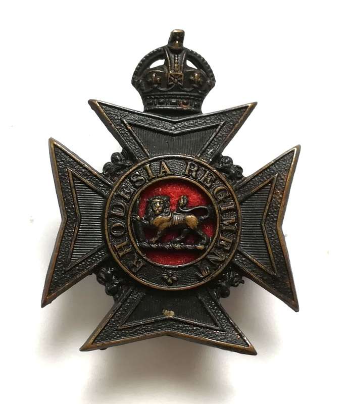RHODESIAN REGIMENT CAP BADGE