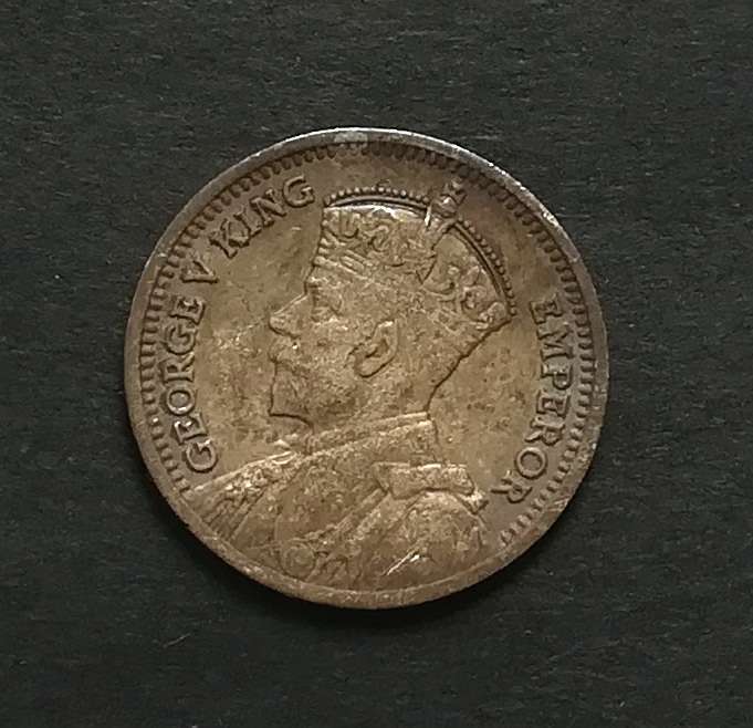 SOUTHERN RHODESIA 1934 SILVER 3 PENCE