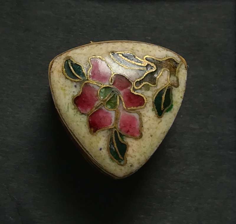 CLOISONNE PILL BOX 10X19MM