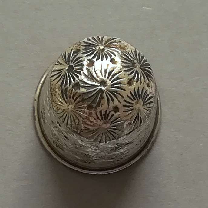 STERLING SILVER CHESTER 1916 THIMBLE SIZE 6