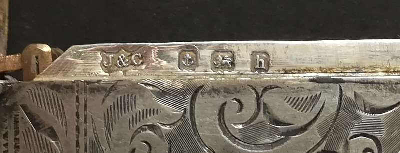STERLING SILVER  BIRMINGHAM 1907 VESTA CASE  48X48MM 31.4 GRAMS