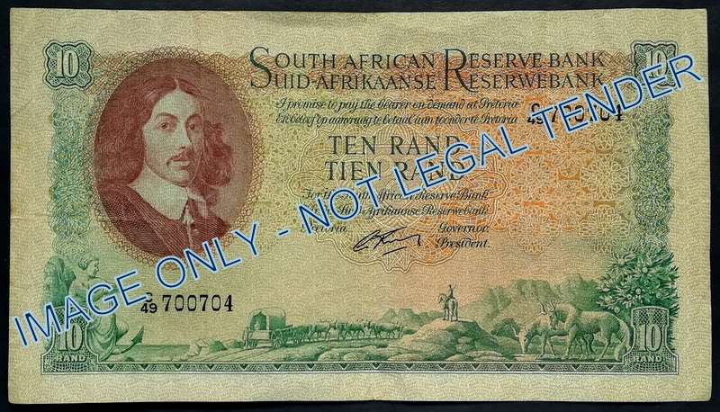 G RISSIK 10 RAND NOTE