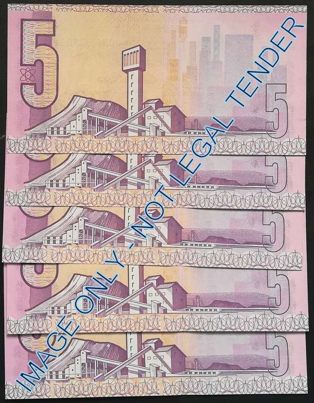 C L  STALS 5 RAND 1ST ISSUE (5 NOTES SEQUENCE)