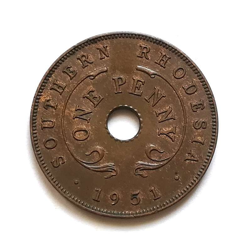 SOUTHERN RHODESIA 1951 PENNY