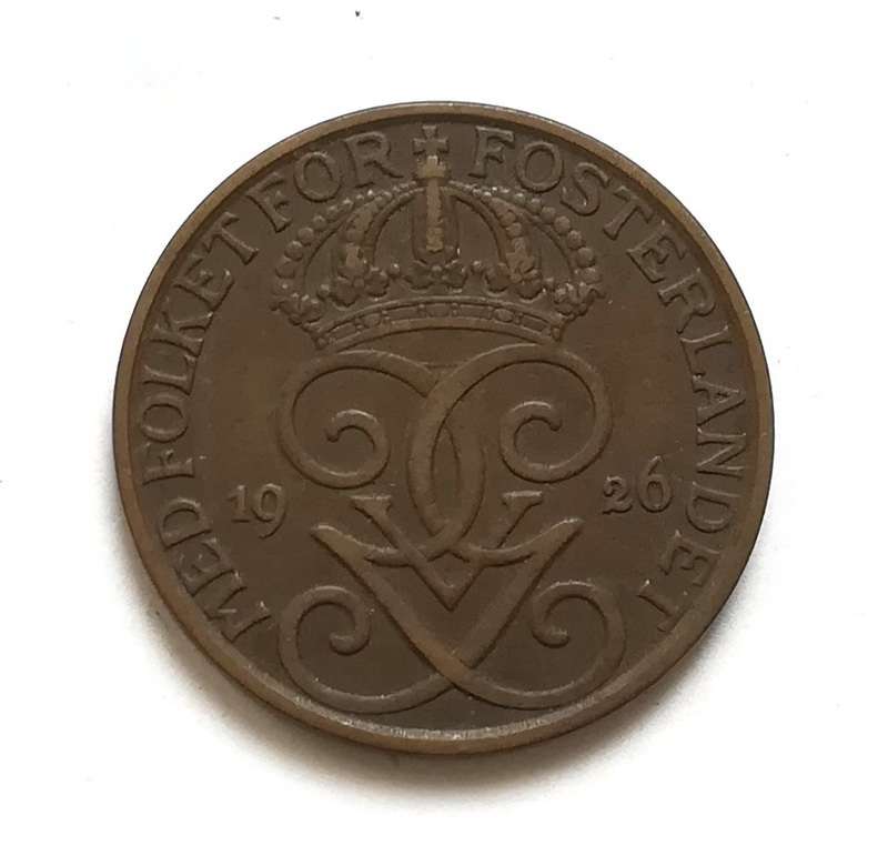 SWEDEN 1926 5 ORE COIN
