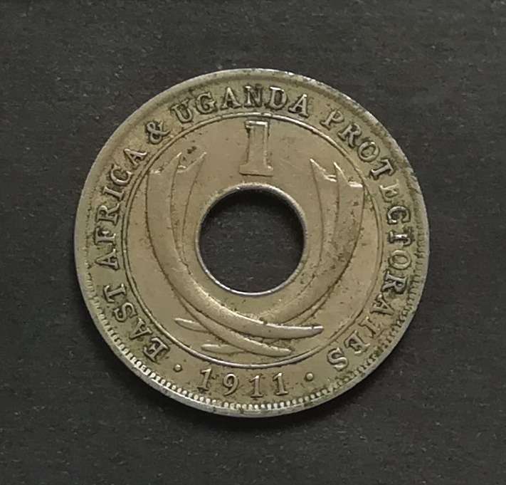 EAST AFRICA AND UGANDA PROTECTORATES 1911 CENT