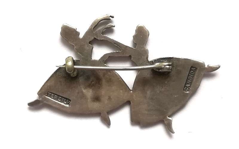 STERLING SILVER CANDIDA BALLERINAS BROOCH 40X25MM