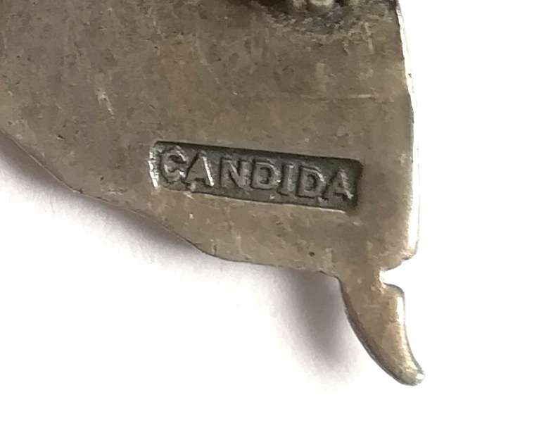 STERLING SILVER CANDIDA BALLERINAS BROOCH 40X25MM