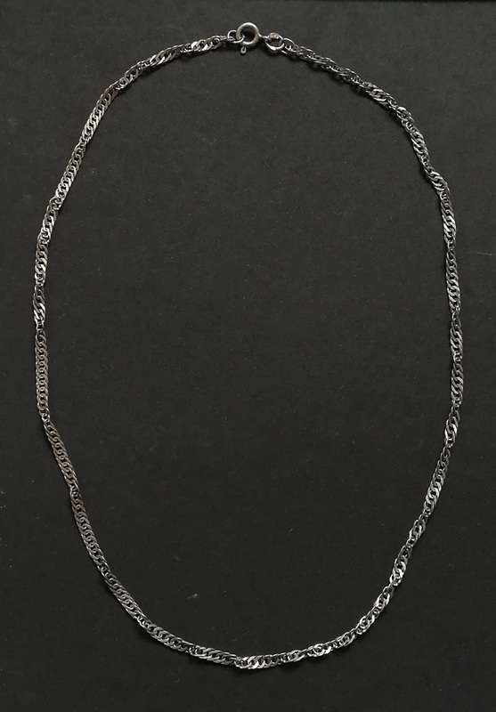 STERLING SILVER TWISTED CHAIN 42MMX3MM 5 GRAMS