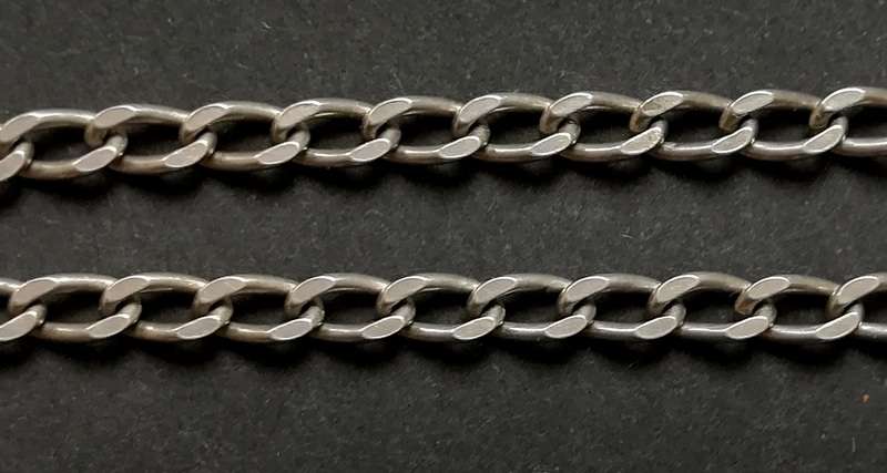 STERLING SILVER CHAIN BRACELET  190MMX2MMX2MM 4 GRAMS