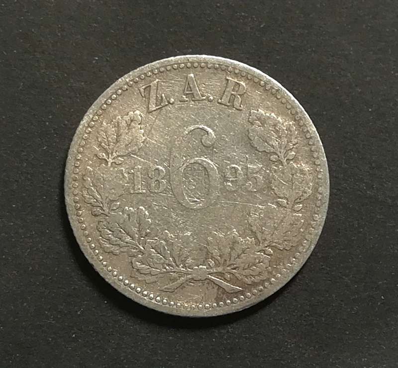 ZAR 1895 6 PENCE