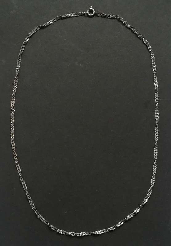 STERLING SILVER CHAIN *TWISTED* 460MM 4 GRAMS