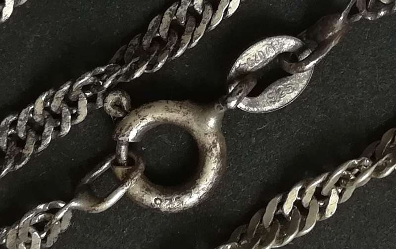 STERLING SILVER CHAIN *TWISTED* 460MM 4 GRAMS