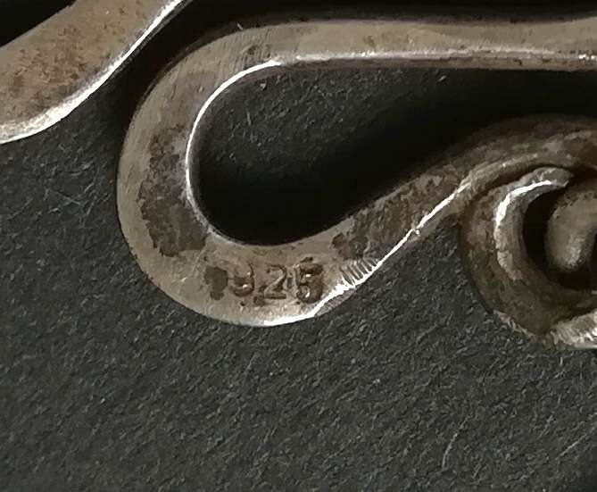 STERLING SILVER PENDANT 30X35MM 2.1 GRAMS