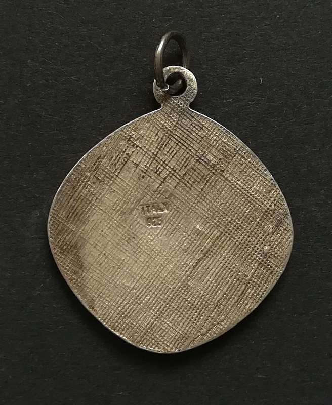 STERLING SILVER ITALY ZODIAC SCORPIO PENDANT 24X24MM 5 GRAMS