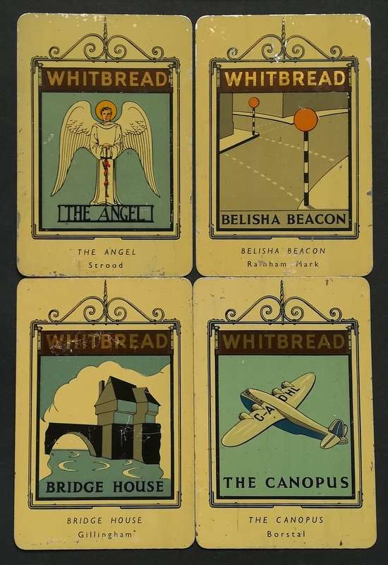 WHITBREAD INN 2ND SERIES (1952) COMPLETE SET OF 50 METAL CARDS **NO 23**