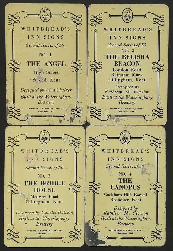 WHITBREAD INN 2ND SERIES (1952) COMPLETE SET OF 50 METAL CARDS **NO 23**