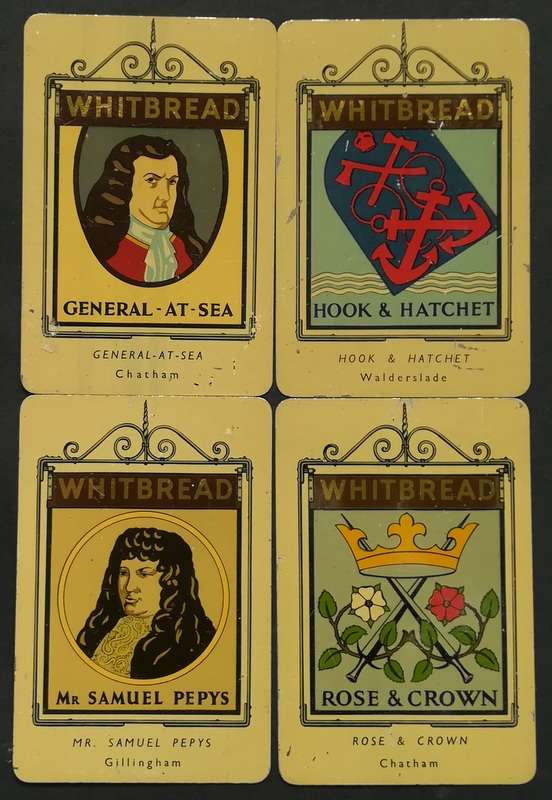WHITBREAD INN 2ND SERIES (1952) COMPLETE SET OF 50 METAL CARDS **NO 23**