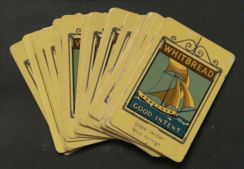 WHITBREAD INN 2ND SERIES (1952) COMPLETE SET OF 50 METAL CARDS **NO 23**