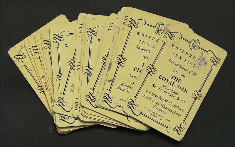 WHITBREAD INN 2ND SERIES (1952) COMPLETE SET OF 50 METAL CARDS **NO 23**