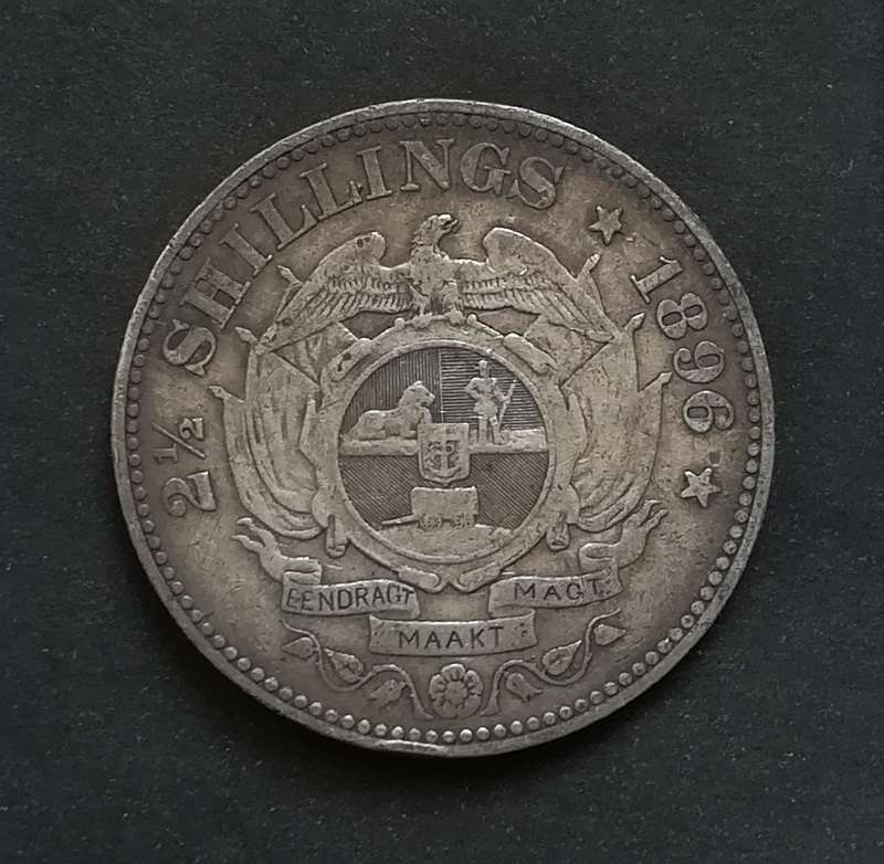 ZAR 1896 2.5 SHILLINGS