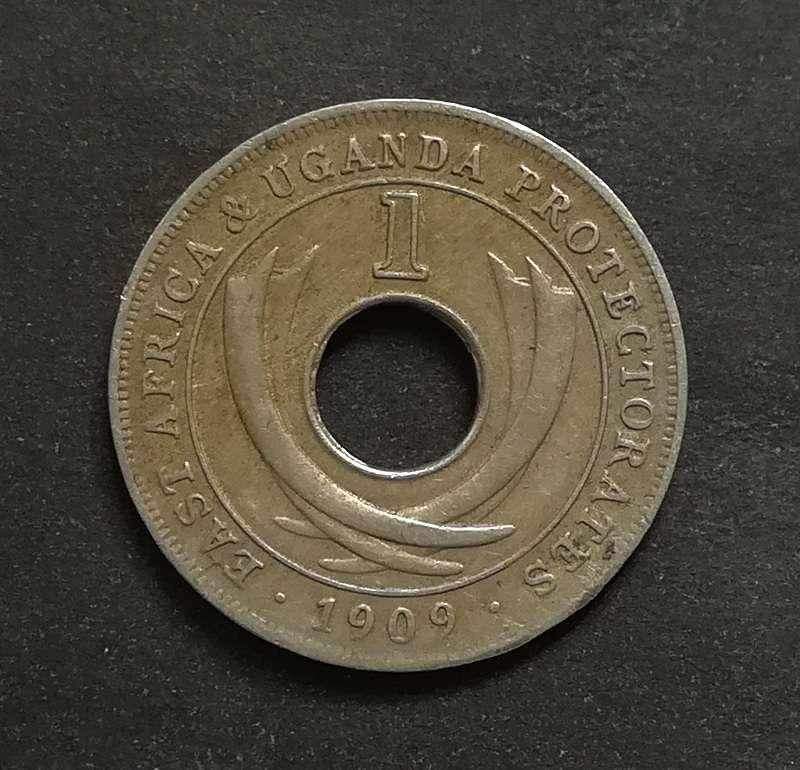 EAST AFRICA UGANDA PROTECTORATES 1909 CENT
