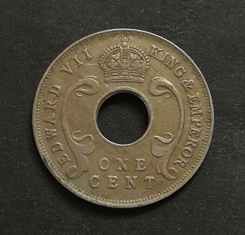 EAST AFRICA UGANDA PROTECTORATES 1909 CENT