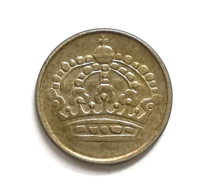 SWEDEN 1961 SILVER 25 ORE