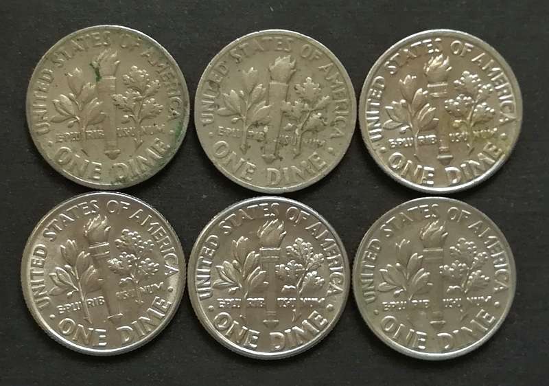 UNITED STATES DIME MIXED LOT (45 COINS)