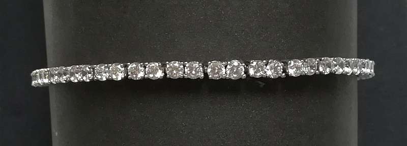 STERLING SILVER TENNIS BRACELET 200MMX3MM 9.3 GRAMS
