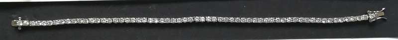 STERLING SILVER TENNIS BRACELET 200MMX3MM 9.3 GRAMS