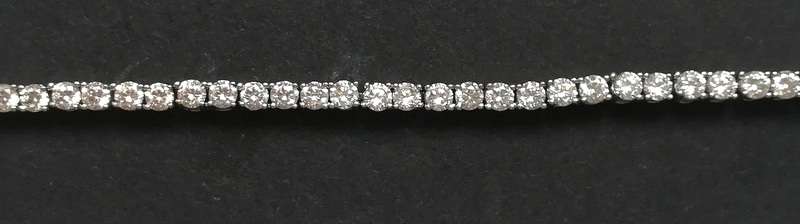 STERLING SILVER TENNIS BRACELET 200MMX3MM 9.3 GRAMS