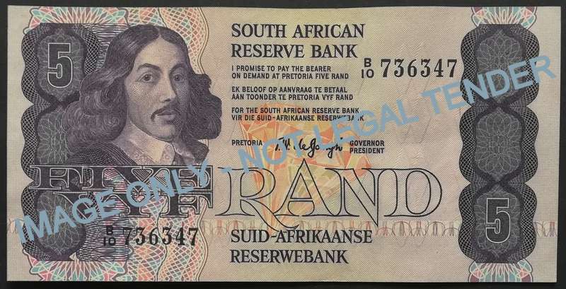 T W DE JONGH 5 RAND 4TH ISSUE