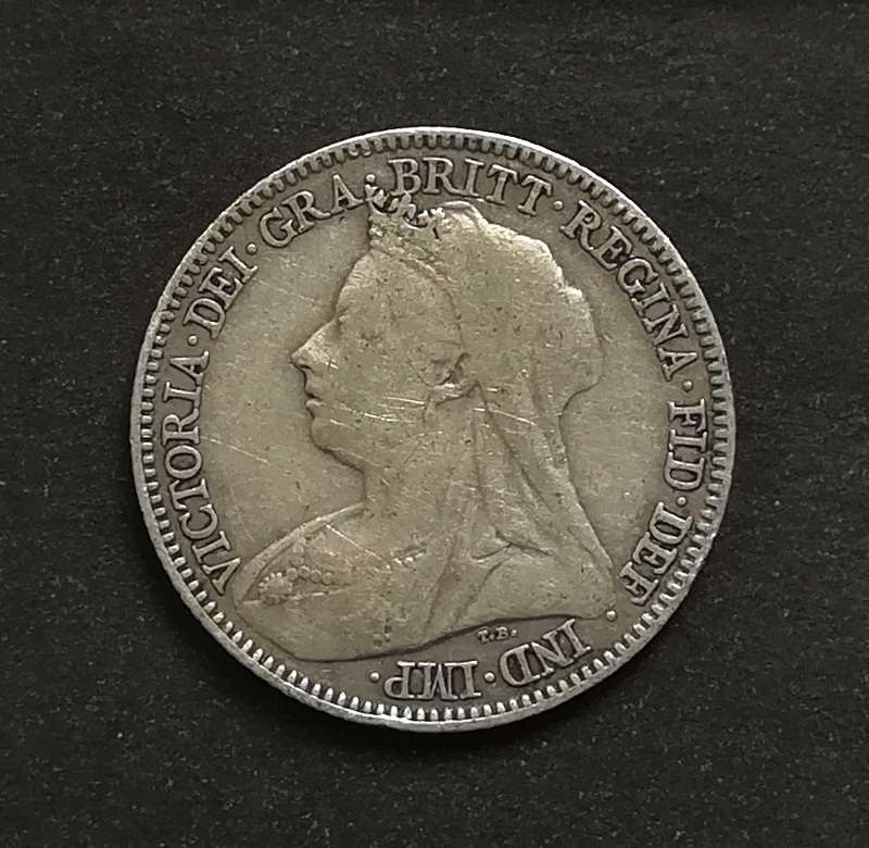 GREAT BRITAIN SILVER 1895 6 PENCE