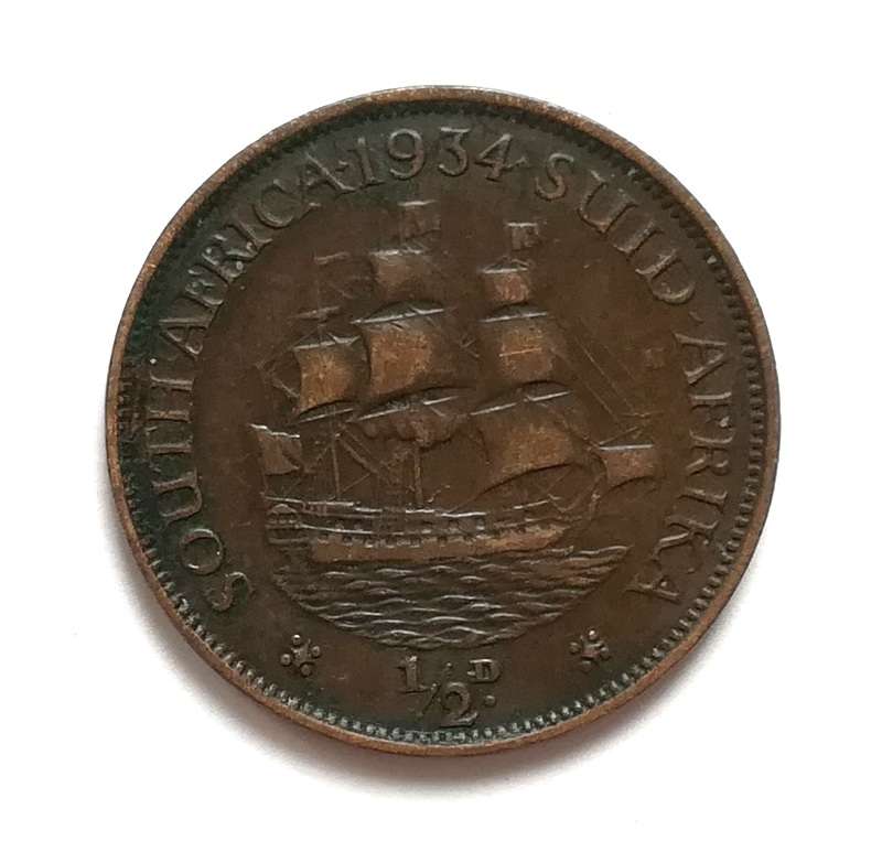 UNION 1934 HALF PENNY