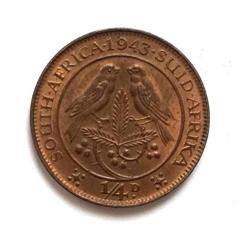 UNION 1943 1/4 PENNY *EXCELLENT*