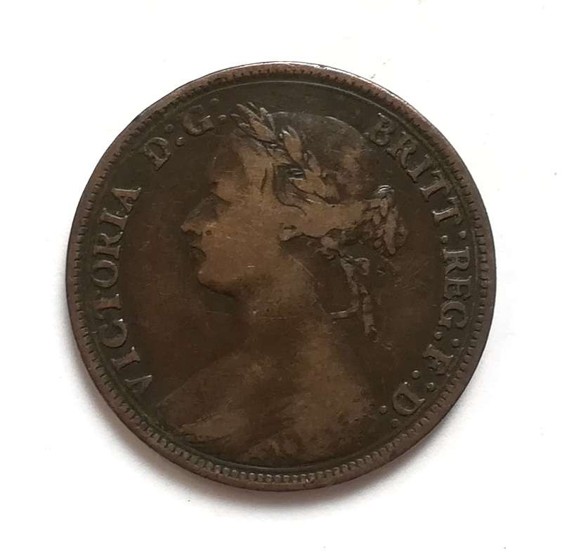 GREAT BRITAIN 1880 HALF PENNY