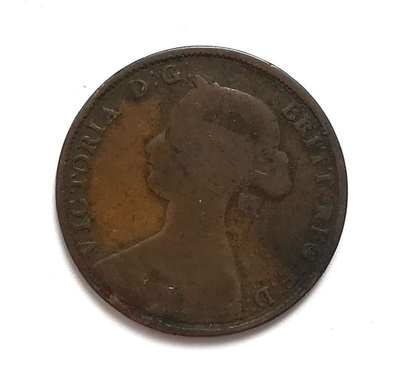 GREAT BRITAIN 1861 1/2 PENNY