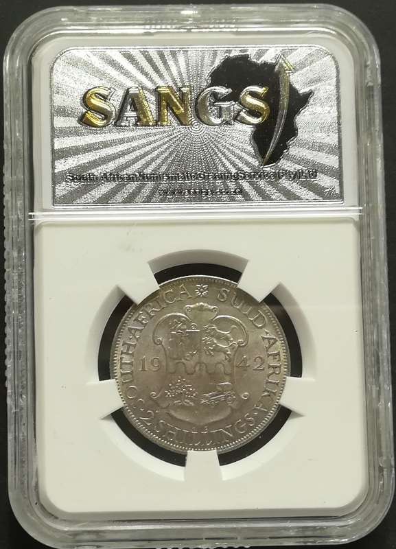 UNION 1942 2 SHILLING SANGS AU58