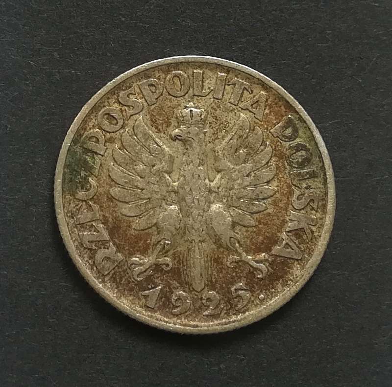 POLAND 1925 SILVER 1 ZLOTY *RARE*