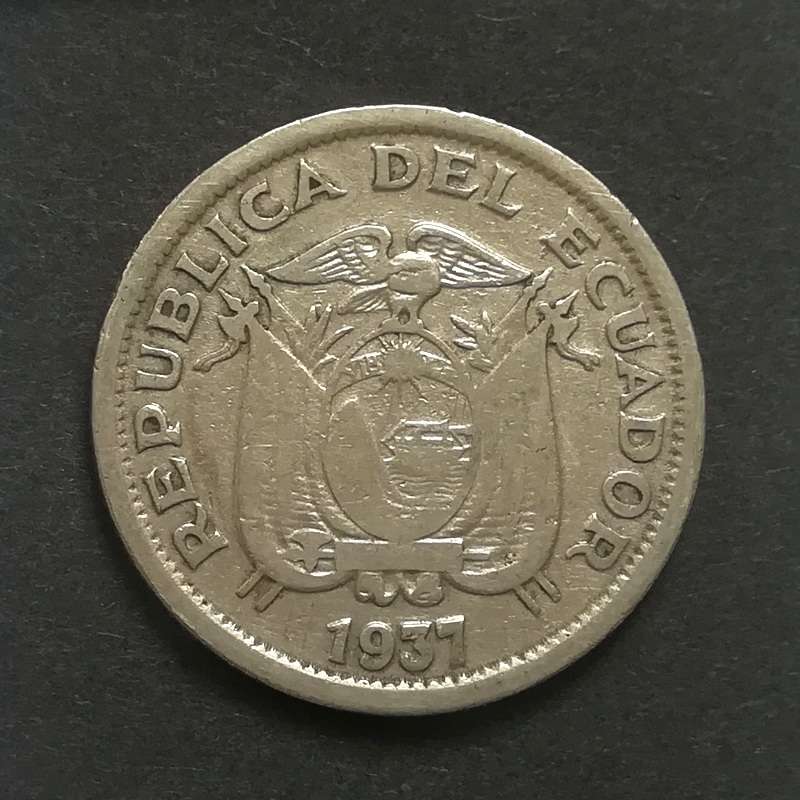 ECUADOR 1937 1 SUCRE COIN
