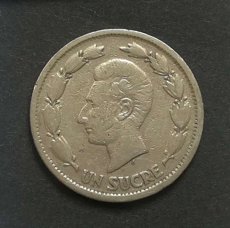 ECUADOR 1937 1 SUCRE COIN
