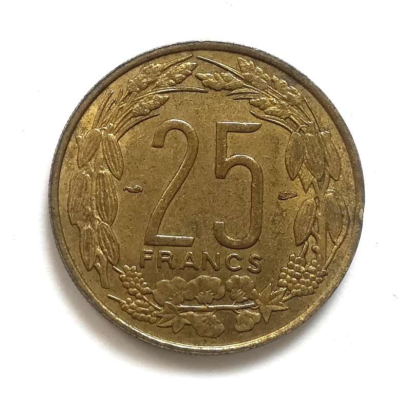 CAMEROON 1958 25 FRANC COIN