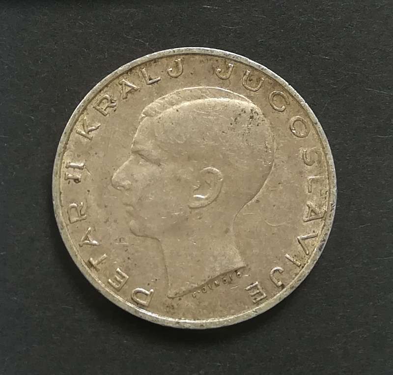 YUGOSLAVIA 1938 SILVER 20 DINAR