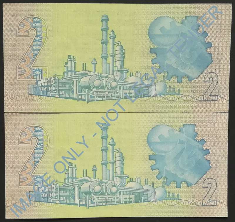 GERHARD DE KOCK 2 RAND 3RD ISSUE 2 NOTES SEQUENCE *EF*