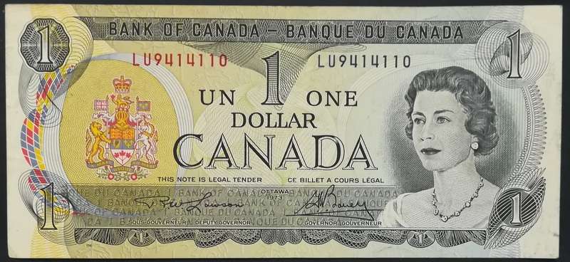 CANADA 1973 ONE DOLLAR BANK NOTE