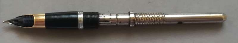 VINTAGE SHEAFFER SNORKEL WHITE DOT FOUNTAIN PEN *14K GOLD NIB* **INSCRIBED AUSTRALIA**