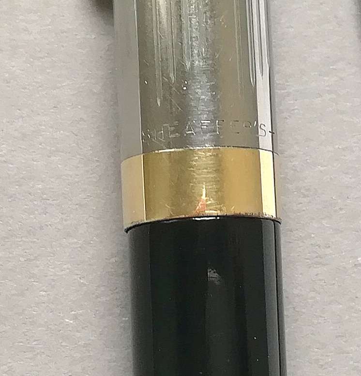 VINTAGE SHEAFFER SNORKEL WHITE DOT FOUNTAIN PEN *14K GOLD NIB* **INSCRIBED AUSTRALIA**