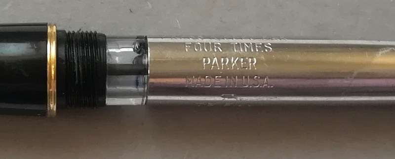 PARKER 65 FOUNTAIN PEN *GOLD PLATED CAP* **14K SOLID GOLD NIB** INSCRIBED