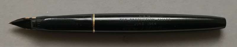PARKER 65 FOUNTAIN PEN *GOLD PLATED CAP* **14K SOLID GOLD NIB** INSCRIBED
